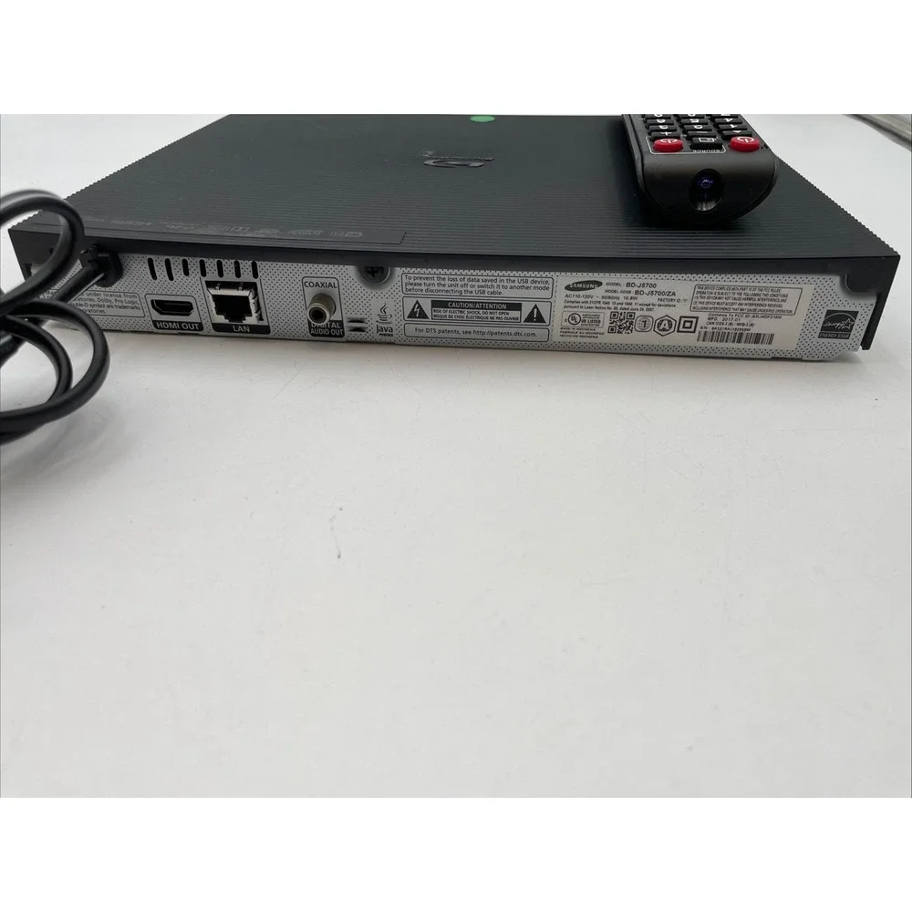 Samsung BD-J5700 Blu-ray & DVD Player Wi-Fi Streaming With HDMI Working W Remote